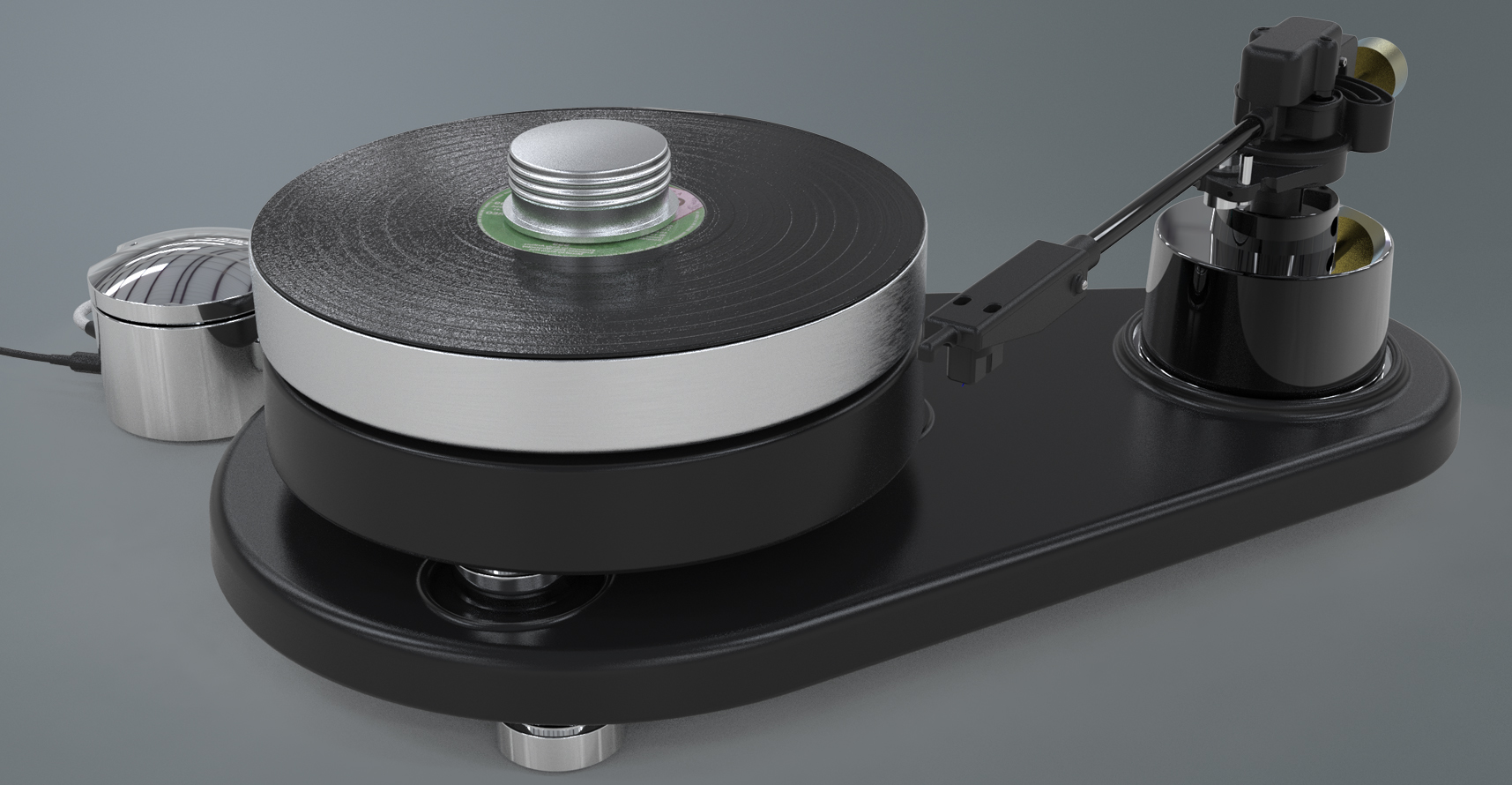 Haniwa Phono System - Turntable Detail